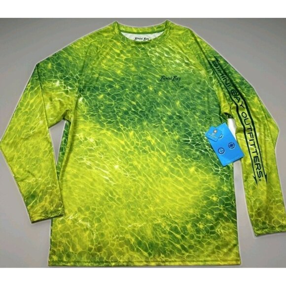 NWT Bimini Bay Outfitters Ltd. UPF 50+ Solarguard L/S T-Shirt 3XL Emerald CR50 - Picture 1 of 5